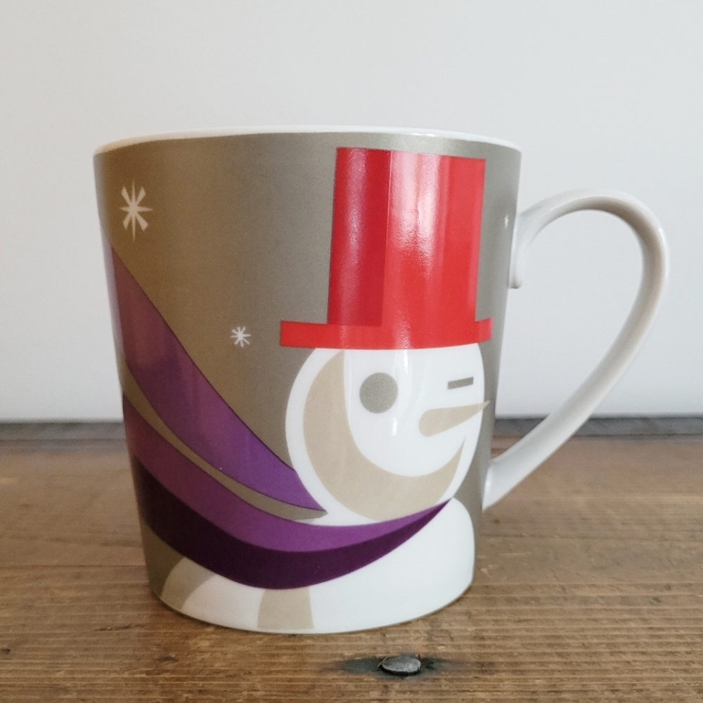 2011 Starbucks Snowman Coffee Mug 16 0z